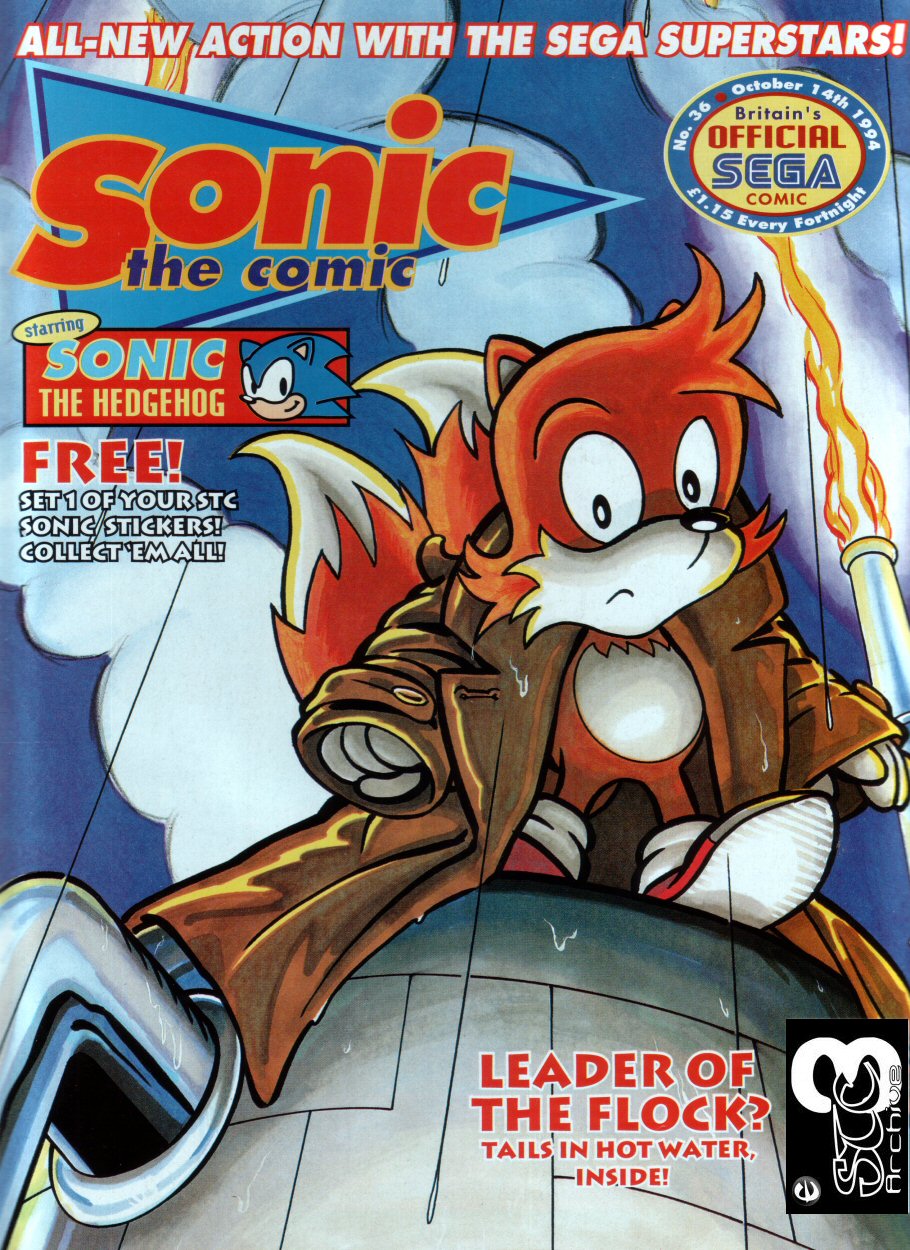 Sonic - The Comic Issue No. 036 Cover Page